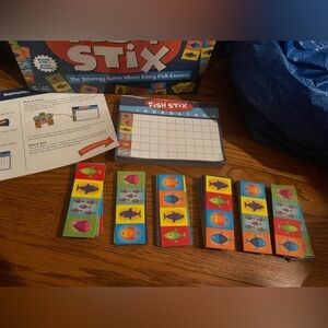 Fish Stix Visual Strategy Game Complete Peaceable Kingdom Rare